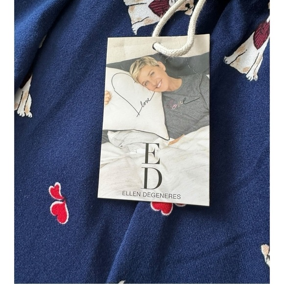 Dog Print Pajamas Long Pants Short Sleeve Button Down Lounge Set - Size Large - Picture 3 of 16